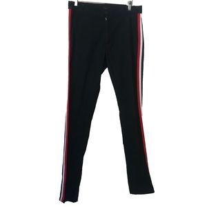 Christos New York Side Banded Slim Fit Lightweight Cotton Trousers Dark Navy 32
